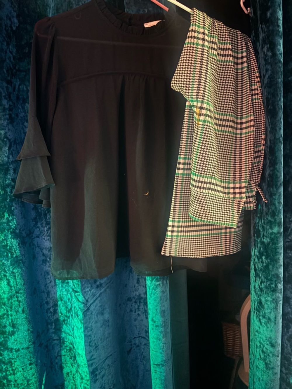 Monteau Black Women's Top with Subtle Yoke
